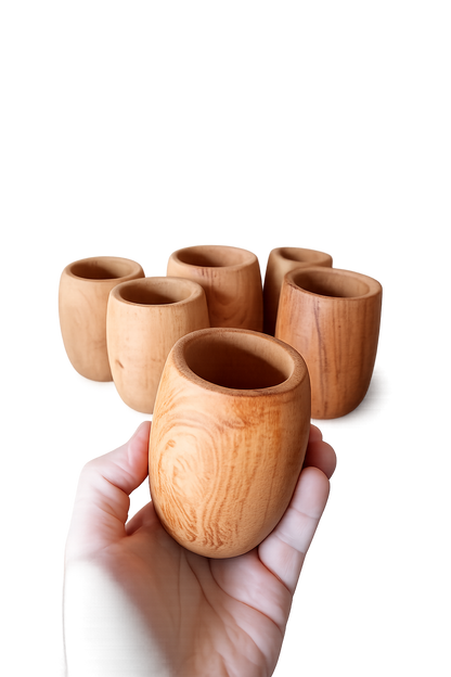 MATE EN MADERA  CALDEN/ ALGARROBO CILINDRICO